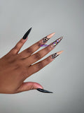 Black Spider Halloween Press On Nail Set