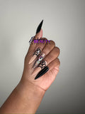 Black Spider Halloween Press On Nail Set