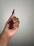 Burgundy Fall Press On Nail Set