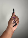 Black Spider Halloween Press On Nail Set