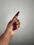 Burgundy Fall Press On Nail Set