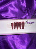 Burgundy Fall Press On Nail Set