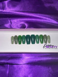 Green Ombre Fall Press On Nail Set