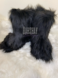 Black Fur Boots (IN STOCK)